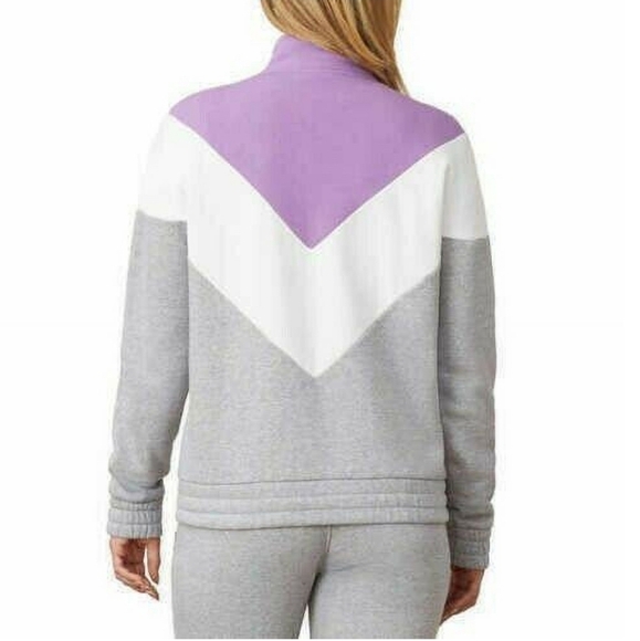 FILA Purple and Gray Quarter-Zip Sweatshirt size Womens Small - Picture 2 of 9